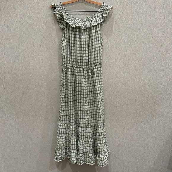 Max Studio Ruffle Maxi Dress XL - Picture 4 of 4